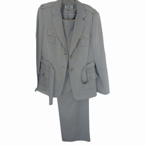 Emily 2PC  Women l Grey pants and suit Jacket l Business suit